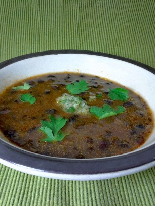 Chimichurri Black Bean Soup