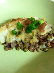 Mushroom Lentil Shepherd's Pie